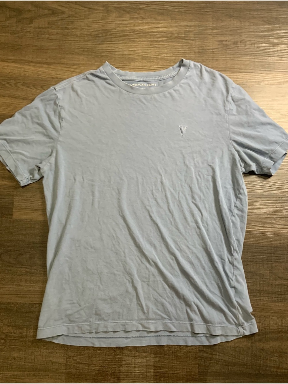 American Eagle Outfitters Pale Blue Short Sleeve Crew Tee